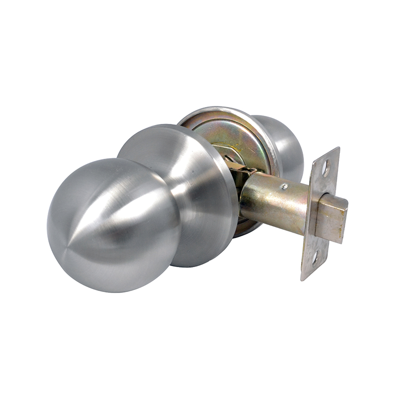 Cerradura tubular libre paso - Acero Inoxidable Satinado