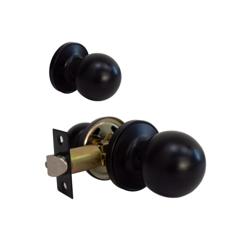 Cerradura tubular libre paso - Negro