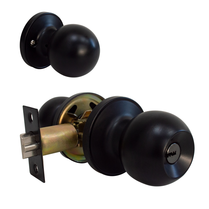 Cerradura tubular acc. llave multipunto - Negro