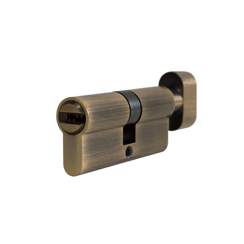 Cilindro Multipunto Llave/Seguro 70mm - Envejecido