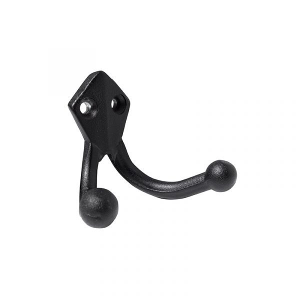 Percha Doble - Negra 65 mm