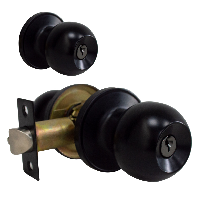 Cerradura tubular llave/llave - Negro