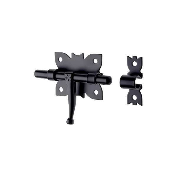 Cerrojo Base Negro - 80x42 mm