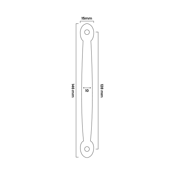 Man.Met.Camila 128 mm   Negra 3