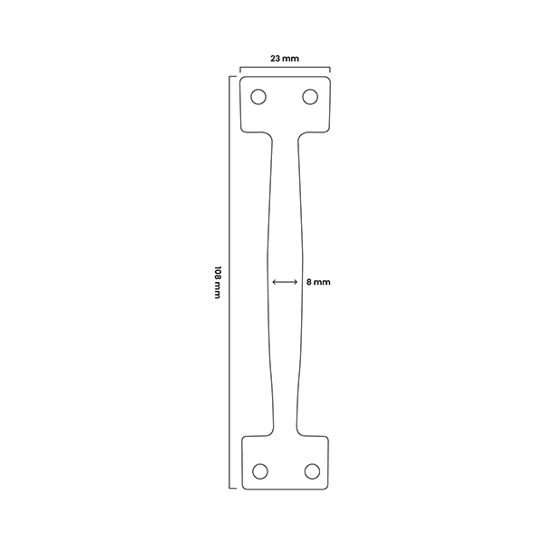 Stándar Aluminio 108mm 3