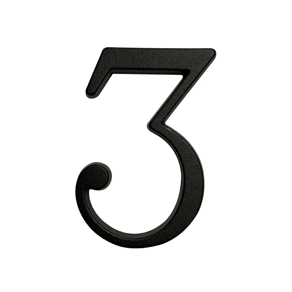 Numero 3 10cms  Negro