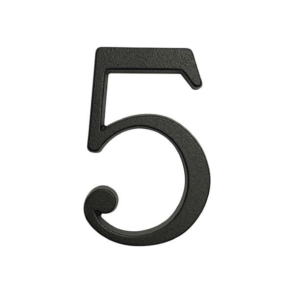 Numero 5 Moder. 15 cms. Negro