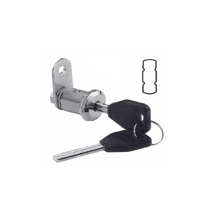 Cerradura Guan.2364-23 mm   Seg.Niquel