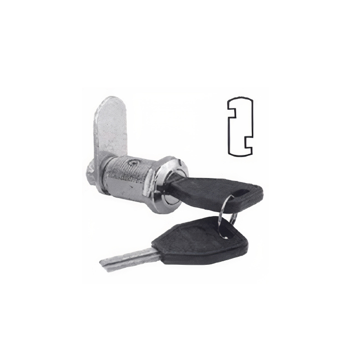 Cerradura Guan.2366-23 mm   Seg.Niquel
