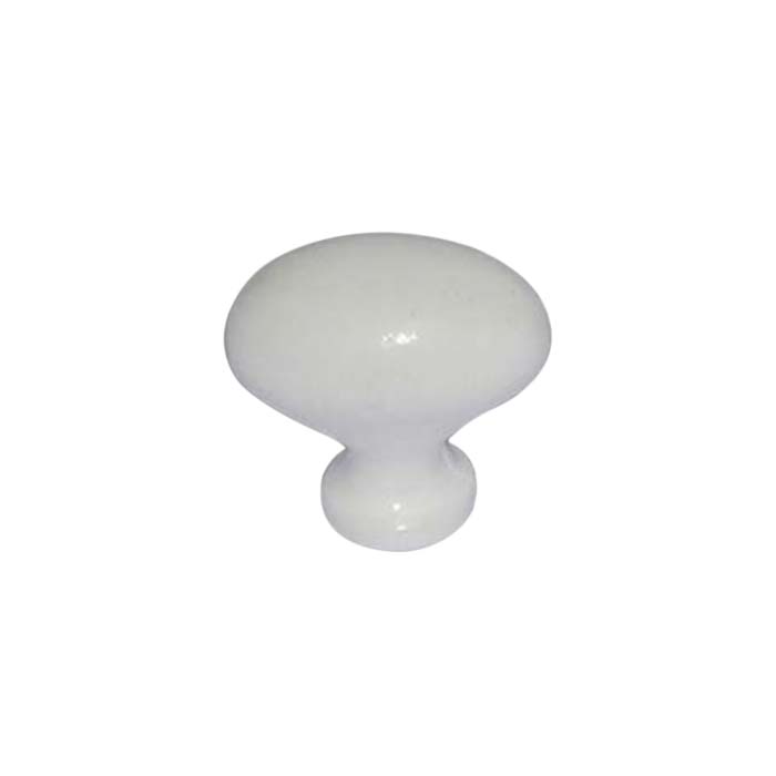 Pomo Oval Blanco
