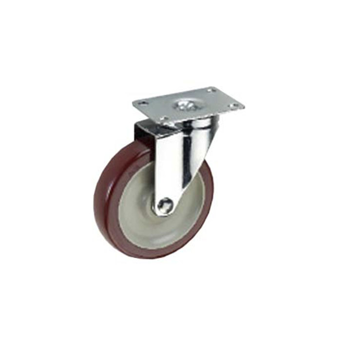 "Rueda 338100 Giratoria 4"" Nylon Roja"