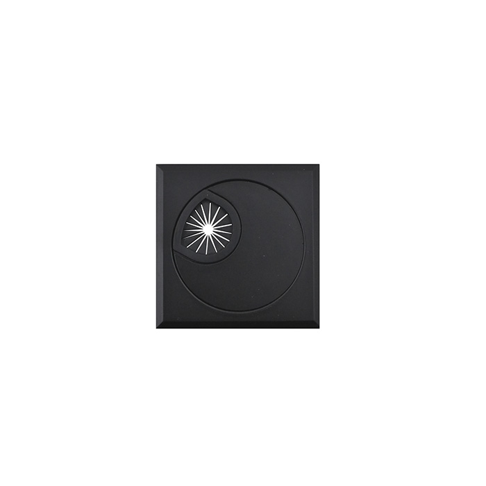 Pasacable Cuad. MW011 60mm  Negro