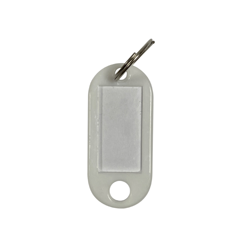 Llavero Identificador Plast. Blanco