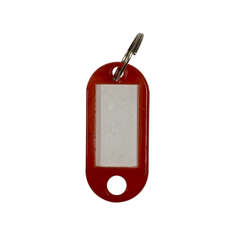 Llavero Identificador Plast. Rojo