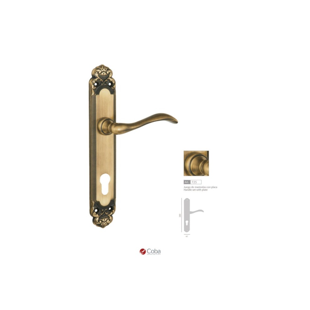 Guarnicion 725 Bronce  Ingles