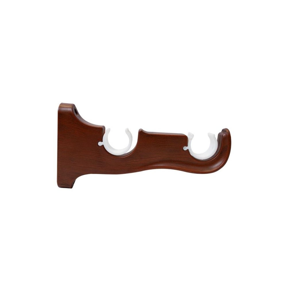 SOPORTE DOBLE SIMIL MADERA 28MM