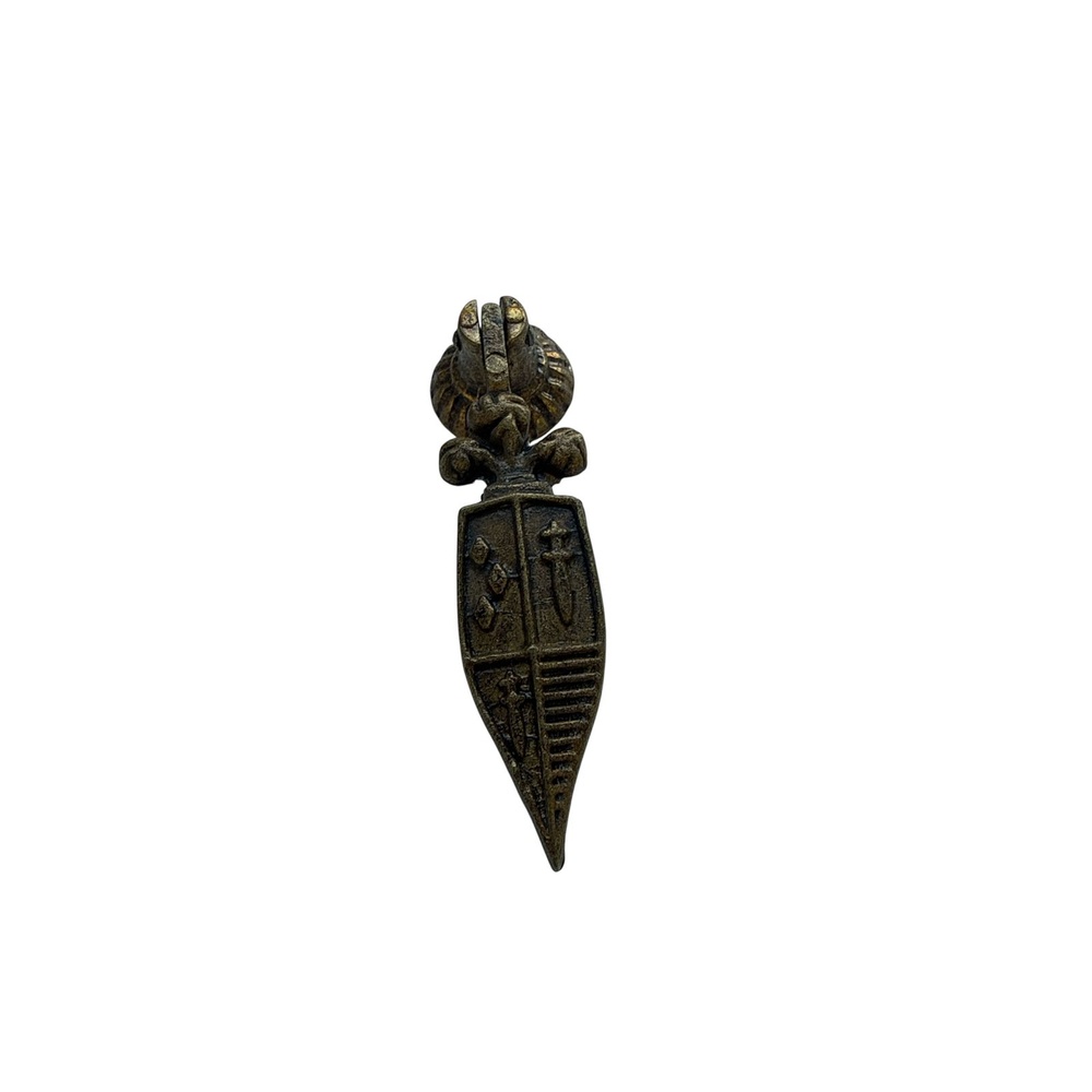 Lagrima Escudo 60  mm  Bronce Pulido