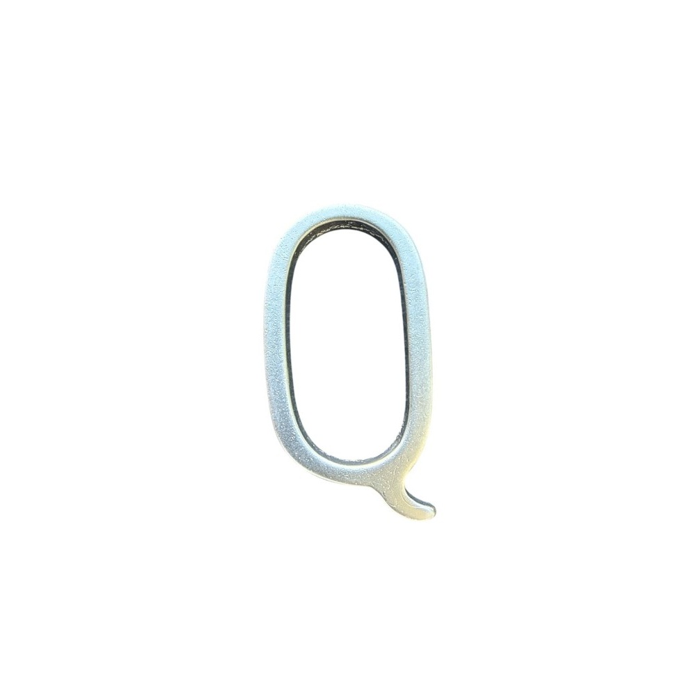 Letra Q 5 Cms Cromo Satin