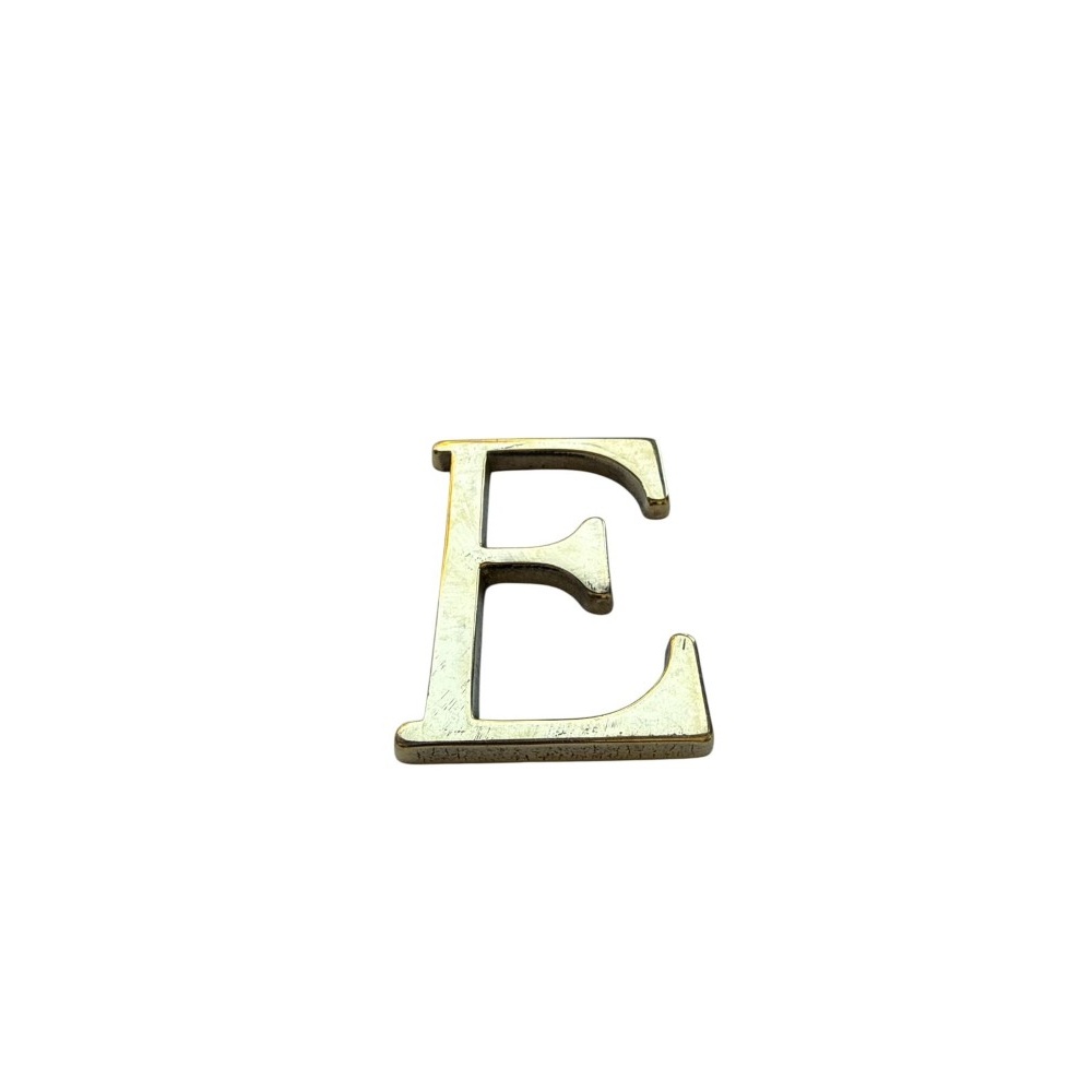 Letra E 10 cms  Bronce  Pulido