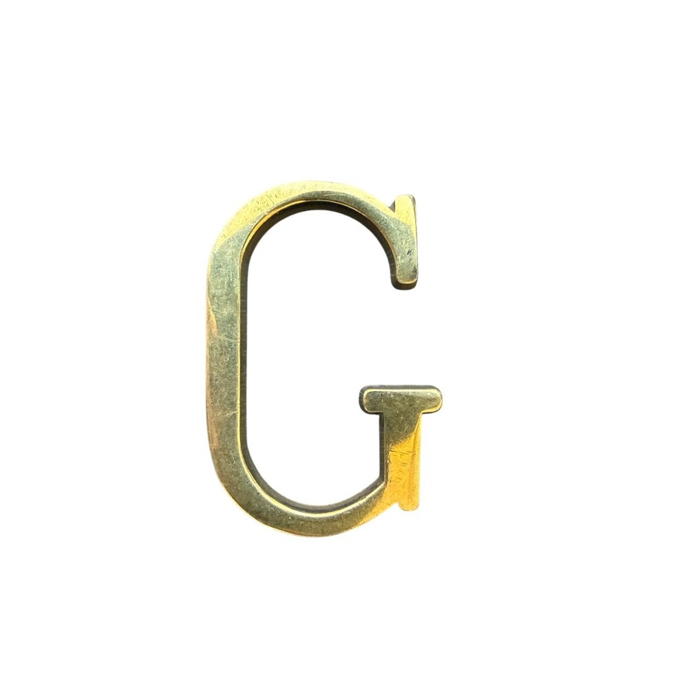 Letra G 10 cms  Bronce  Pulido