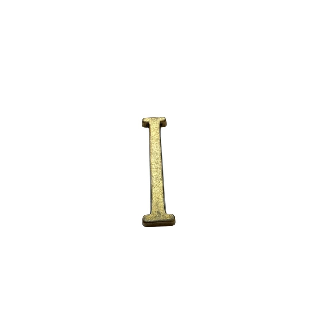 Letra I 10 cms  Bronce  Pulido