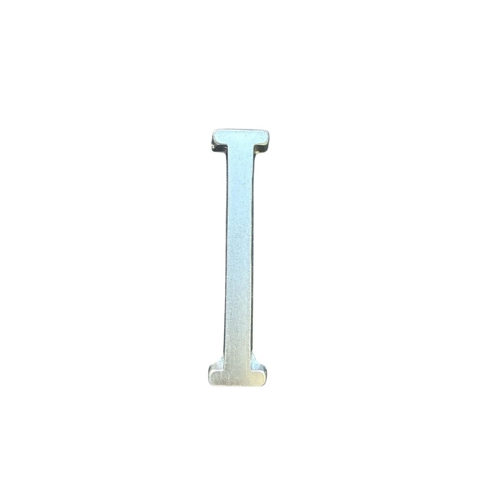 Letra I 10 Cms Cromado Satin