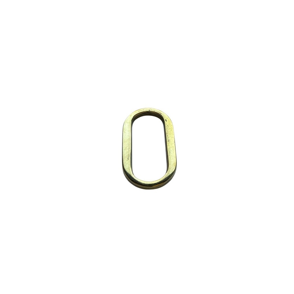 Letra O 10 cms  Bronce  Pulido