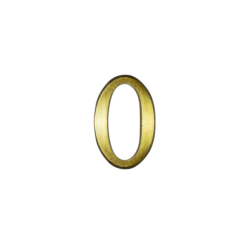 Numero 0 3cms  Bronce  Satinado