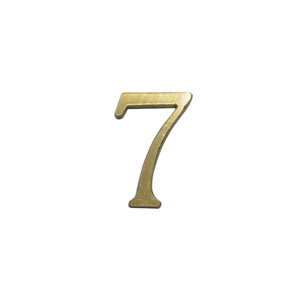 Numero 7 3cms Bronce Satinado