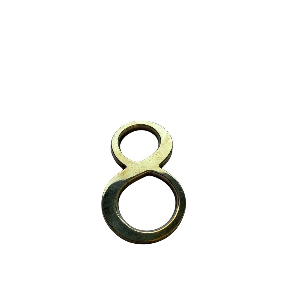 Numero 8 10cms  Bronce  Pulido