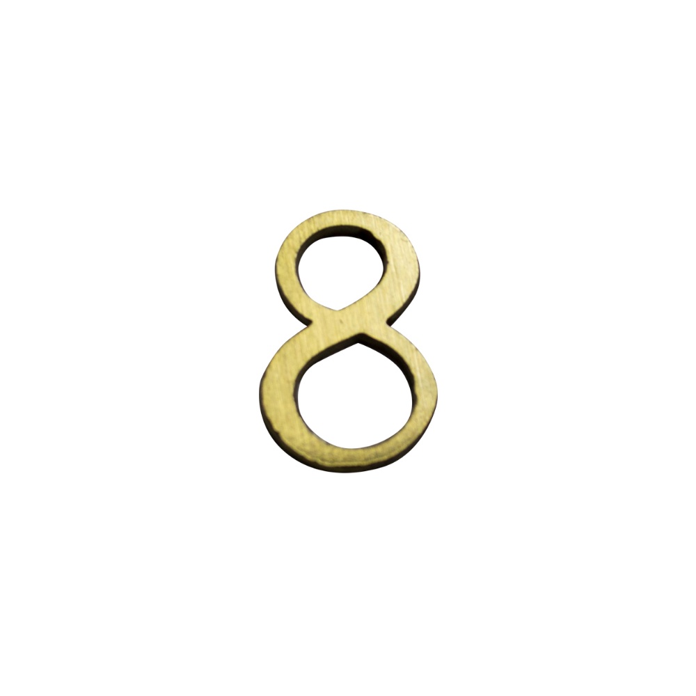 Numero 8 3cms  Bronce  Satinado