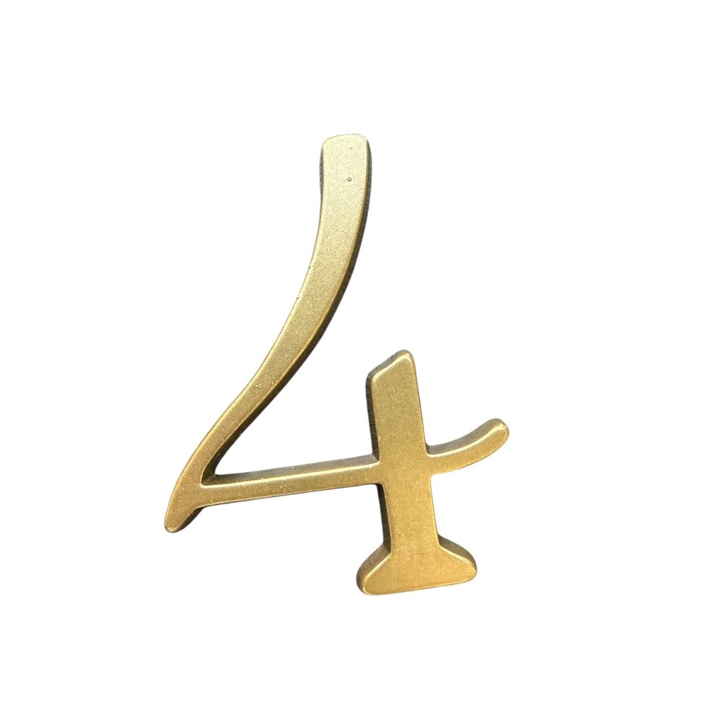 Numero 4 10cms Pint. Bronce