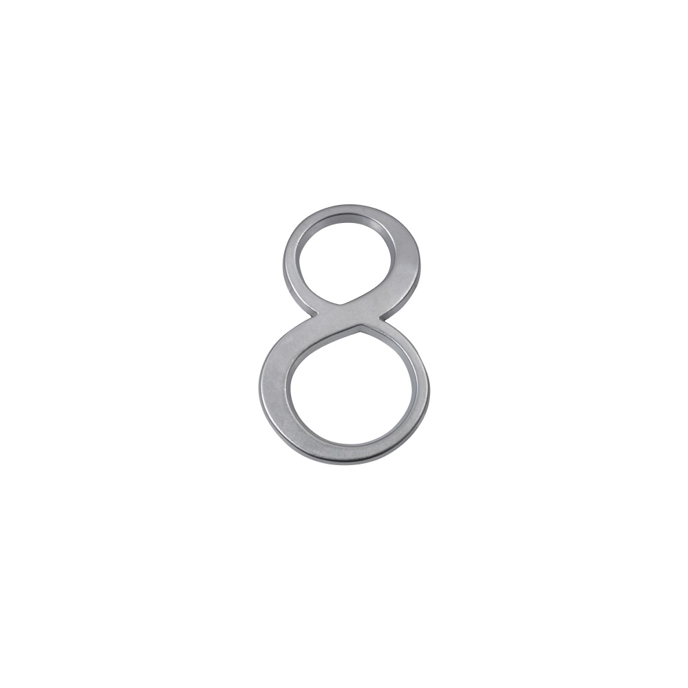 Numero 8 10cms Cromo Satin