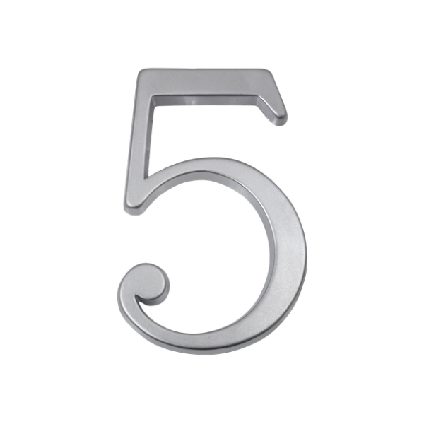 Numero 5 7cms Cromo Satin
